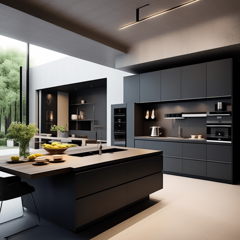 italian modern home appliances dark environment min
