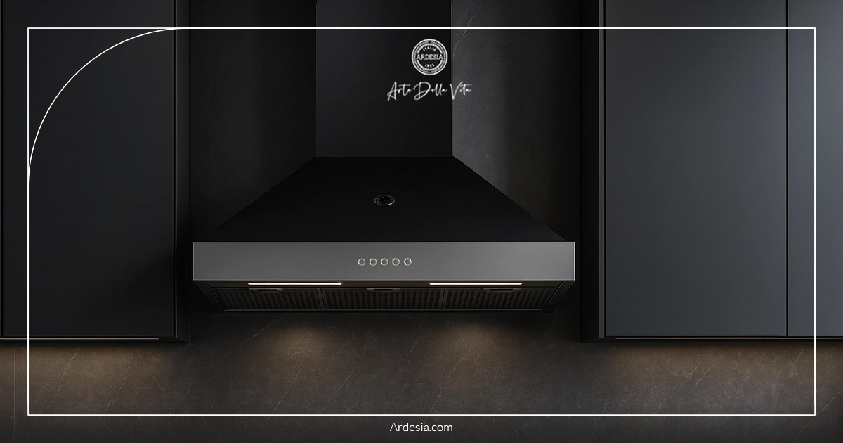  هود شومینه‌ای سری پیاتو آردزیا 