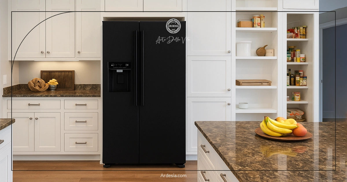 بهترین فضا برای قرارگیری یخچال ساید بای ساید 
